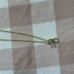 Madewell Tiny Bow Pendant Necklace ✨